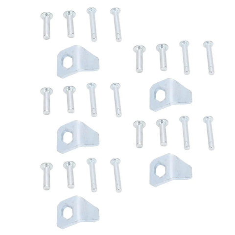 Stainless Steel Screen Door Closer Sheets Kit With 5 Replacement Plates And 20 Pins For 40201 DIY Friendly Easy Install