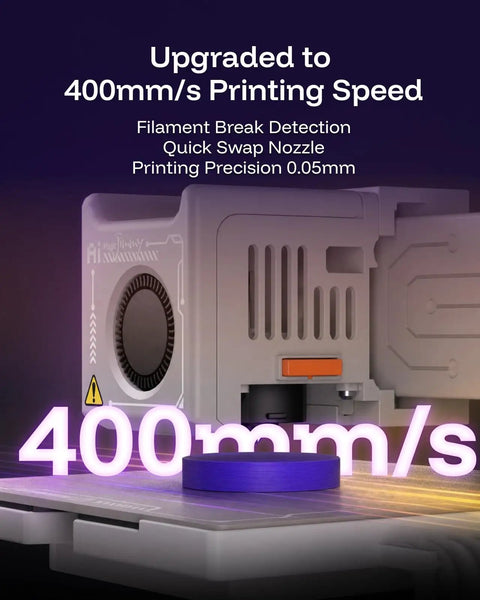 Dope AI Powered 3D Printer Designed Specifically For Kids Featuring Fully Assembled Parts showcasing 400mm/s printing speed.