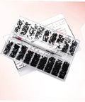 Miniature Screw Set With Transparent Storage Case For Easy Access For DIY Repairs And Assembly, carbon steel screws in box