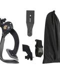Lightweight Camera Shoulder Rig With Adjustable Shoulder Pads And Mount Plate For Pro Video Stabilization, components shown