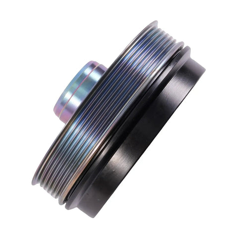 Beefed Up Crankshaft Pulley Replacement For BMW X1 X2 2.0L L4 B46A20B And Mini Cooper S 2.0L L4 F22 8 Speed Auto 2014 2015 2016 2017 2018 2019 11238602800 11 23 8 602 800 Direct Fit, side view
