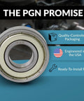 10 Pack R8 Zz Mini Chrome Steel Sealed Ball Bearings 1/2 X 1 1/8 X 5/16 with double shields, engineered for easy installation.