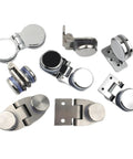Rock Solid Frameless Glass Door Hinge Flat Open Cabinet Connector For Wine Rack And Pet Crate Killer Quality Stainless Steel hardware