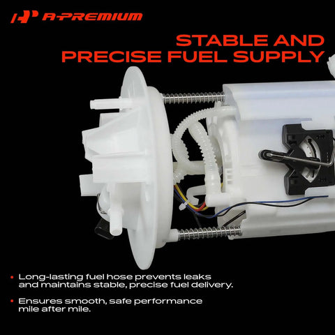 Top Shelf Electric Fuel Pump Module Assembly With Integrated Pressure Sensor Direct Fit For Mercedes Benz Gl450 Gl550 Gle Gle63 Glam showing fuel inlet and hoses.