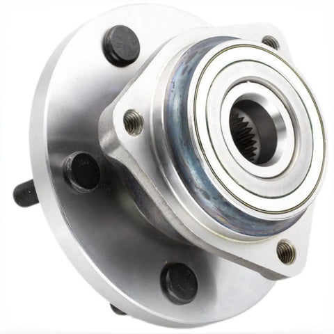 Tough As Nails Front Wheel Hub And Bearing Assembly Swap For 1999 Through 2004 Jeep Grand Cherokee 4.0 And 4.7 Liter Engines close-up view of bearing.