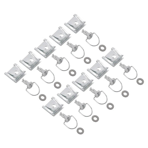 D Ring Quick Release Fairing Fasteners For Motorcycles And Bikes 14mm Universal Fit Quarter Turn Bolts Set With Silver Finish