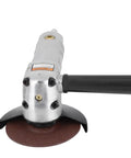 Badass Pneumatic Angle Grinder 11000 RPM Knockout Grinding And Polishing Tool with aluminum body and grinding disc.