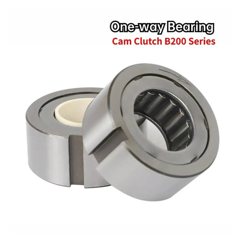 B210 One Way Cam Clutch Needle Roller Bearing With Keyway showing steel construction, needle roller detail, 56.109mm inner bore.