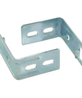 4 Pack Vertical Blinds L Shaped Brackets Clip On Extension Frame Galvanized Wall Mount Hardware shows two sturdy L shaped brackets.