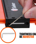 Close-up of Contour Gauge Duplication Tool With Locking Clamp showing adjustable tightness feature with included wrench.