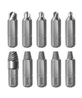 Ultimate Damaged Screw Extractor Drill Bit Set With 10 Piece Stripped Bolt Removal Kit For Rusted Hex Screws And Overpainted Hardware That Will Save Your Skin Today And Fix Any Mess, 10 hardened steel bits