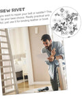 Man examining paper near silver Carbon Steel Binding Screws And Scrapbook Post Fasteners For Photo Albums And Documents.