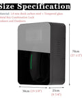Heavy Duty EV Charger Wall Box Featuring Straight Up Dual Lock Security And All Weather Shell Designed For Tesla Charging Cables Size Specifications