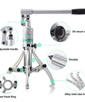 Pro Grade Hydraulic Wheel Bearing Puller And Gear Separating Tool Featuring Solid 10 Ton Capacity with adjustable handle and alloy jaws.