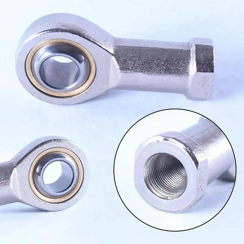 2PC Rugged Male Thread Rod End Bearings SAL14T/K M14x1.5 PTFE Composite Self Lubricating Heim Joint showing male threaded end.