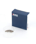 Tough As Nails 3/32 Inch 304 Stainless Steel Bearing Balls Hella Smooth Finish Durable Rust Resistant Precision Sphere Pack 20 in clear container.