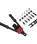 Rivet Nut Tool Kit With 175 PCS Metric Rivet Nuts And 6 Mandrels For SAE And Metric Rivnuts, Fastener Setter shown with components