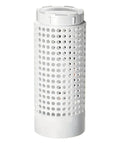 Two Gallon Inground Garden Compost Bin With Lid For Small Yards And Raised Beds, Durable PVC Outdoor Waste Reducer on white background