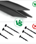 Comparison of 40 Pack Landscape Anchoring Stakes 10 Inch Garden Stakes, highlighting design differences in heavy-duty ABS outdoor stakes.