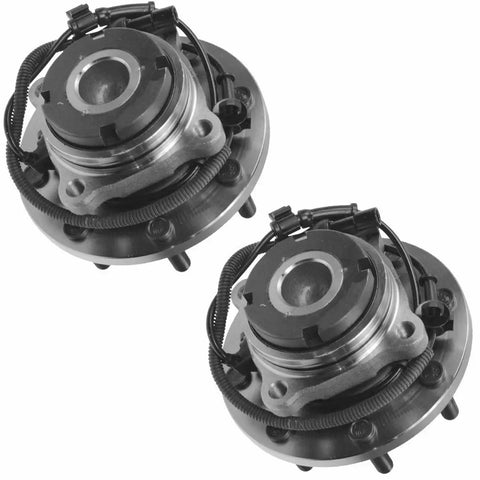 Beefed Up Heavy Duty Road Ready Wheel Hub And Bearing Assembly For Front Left And Right 2Pcs 2WD, durable tapered roller bearing units.