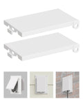 Tough As Nails Type 3r Enclosure Cover Dbvw One Outdoor Electrical Box Replacement Cover For Wet Locations Vertical Rain Or Shine Tough Outlet Box White Two Pack, two white covers shown.