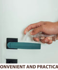 Person using Heavy Duty Replacement Oven Handle For Commercial Kitchen Equipment with durable plastic grips.