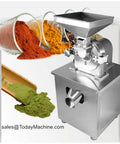 Stainless steel heavy duty spice and dry grain grinder machine for pulverizing spices and grains, versatile crusher.