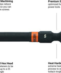 Ball End Hex 5/32 Inch Impact Driver Bit Set 2 Inch Quick Release 1/4 Inch Shank S2 Steel Beefy Premium 5 Pack Built For Heavy Duty Tools With Precise Machining And Heat Hardened Tips To Prevent Stripping, as shown in close-up view.