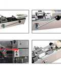 Top Tier Manual Horizontal Digital Force Gauge With Sturdy Bracket For 500N Push Pull Testing, close-up of internal mechanisms.