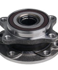 Top Shelf Front Wheel Hub And Bearing Assembly With Abs System Built Tough For Dodge Dart And Chrysler 200 Fits Front Axle Replaces 513348 Br930881, detailed view of metal hub with ABS.