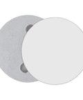 Heavy Duty Magnetic Smoke Detector Mount With Ridiculously Strong Suction And Zero Drill Hassle For Smooth Ceiling Or Wall Setup Including Steel Double Side Tape Two Piece Kit - two circular steel plates for strong adhesive mounting.