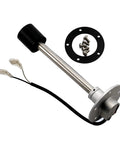 Rock Solid Stainless Steel Reed Switch Fuel Sender For Boats 240 To 33 Ohm Marine Gas Tank Level Sensor with gasket and wires.