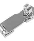 Beefy Marine Grade 316 Stainless Steel Door Hasps Rust Proof Boat Yacht Hardware Heavy Duty Saltwater Resistant Cabinet Latch top view