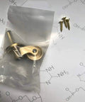 Premium Solid Brass Caster Wheels With Smooth Glide Action And Heavy Duty Construction For Retro Furniture Refresh and DIY Builds in packaging.