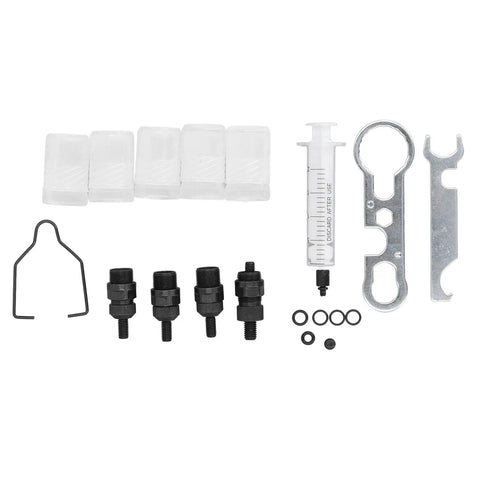 Pro Grade Heavy Duty Pneumatic Riveter Kit With Air Hydraulic Rivet Nut Tool For M3 To M8 Fasteners includes various components and accessories.
