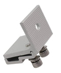 Kickass Solar Panel Roof Clamps Built With Boss Grade Aluminum Plus Rust Resistant Stainless Steel Screws For Standing Seam Photovoltaic Metal Roofs Four Piece Set, detailed view of aluminum clamp with bolts.