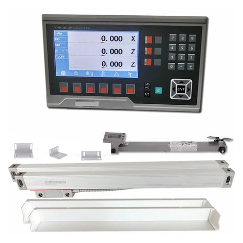Heavy Duty Digital Caliper Kit For Lathes And Mills Built Like A Tank Rock Solid Electronic Gauge with display and mounts.