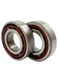 Precision Angular Contact Ball Bearings Built Like A Tank For Slick Operation And Zero Drag Heavy Duty Hardened Steel Engineering. Set of two.