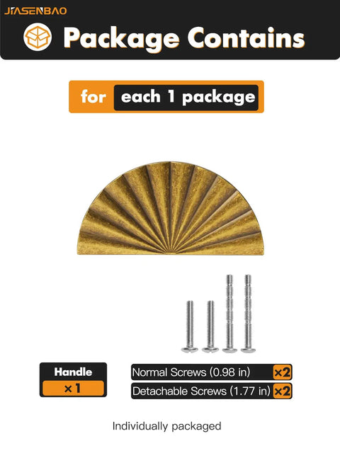 Top Shelf Antique Brass Cabinet Pulls 5 Pack Featuring Sleek Vintage Cup Handles And Built Like A Tank Zinc Alloy Construction For Kitchens Bathrooms And Closets - package contents with handle and screws