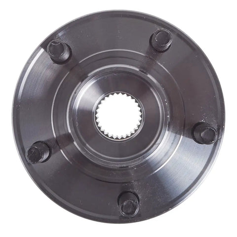 Heavy Duty Front Wheel Hub And Bearing Assembly X2 For 2013 2020 Ford Fusion And 2013 2016 Lincoln MKZ showing a top view of hub with steel wheel studs.