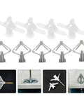 400 Piece Drywall Anchors Kit Self Drilling Butterfly Shaped Wall Anchors For Metal And Gypsum Board Easy To Install, shown parts