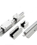 Beefy Linear Motion Bearing Slides Kit 2Pcs SBR12UU SBR16UU SBR20UU For CNC Machines And 3D Printers Ultra Smooth Guide Rails For Precise Motion Durable High Quality Linear Slides For Precision Tools, aluminum rail and bearing blocks