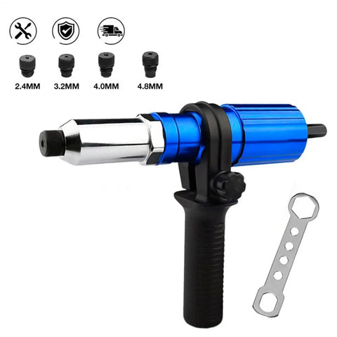 Cordless Drill Rivet Attachment Kit For Automotive Metal Aluminum Projects, Pop Rivet Adapter For Fastening, Heavy Duty Construction And Repair Tools