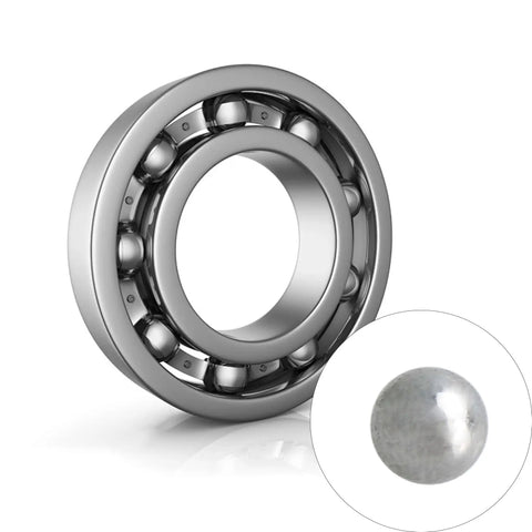 50 Pack 304 Stainless Steel Precision Ball Bearings 4mm top view showcasing smooth surface for auto repair and hobby projects.