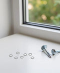 M6 Split Lock Washers 304 Stainless Steel 300 Piece Pack Badass Grip Anti Loosening Screwproof Spring Hardware with bolts.