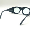 Laser Safety Glasses 980 To 2500Nm Absorption Block Glare And Sparks crafted for clinics with black polycarbonate frame.