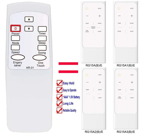 Universal Replacement Air Conditioning Remote Control For Koldfront Window Units Wac12003WCo Wtc12000W, remote control layout with buttons.