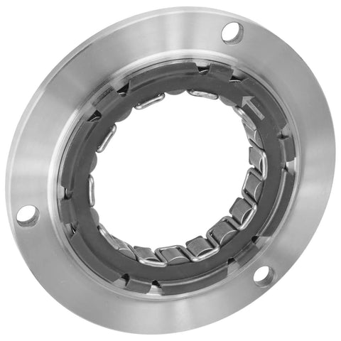 Premium Sprag Starter Clutch and One Way Bearing Replacement for Powersports Engines, showing metal housing and inner components.