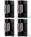 4 Pack Weld On Butterfly Hinges Heavy Duty Gate Hardware Solid Steel with center pin, designed for strong yard and barn applications.