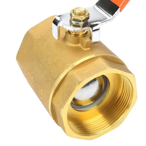 Bulletproof Brass Ball Valve Two Inch Shut Off delivers smooth zero drag flow, heavy duty brass construction for reliable plumbing.